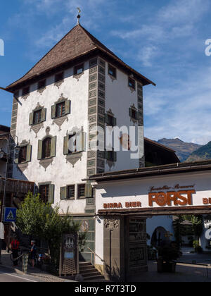 Brasserie Forst, Lagundo près de Merano, Région du Sud, l'Italie, l'Europe Tyrol-Bolzano Banque D'Images