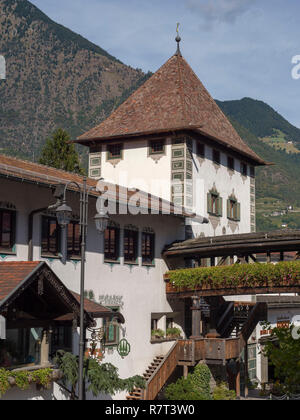 Brasserie Forst, Lagundo près de Merano, Région du Sud, l'Italie, l'Europe Tyrol-Bolzano Banque D'Images