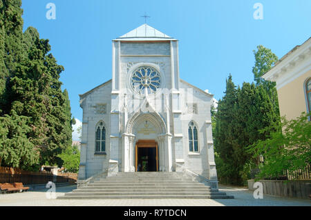 Eglise catholique romaine, Yalta, Crimée, Ukraine Banque D'Images