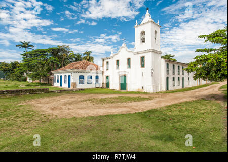 Capela de Nossa Senhora das Dores chapelle, Paraty, Rio de Janeiro, Brésil de l'État Banque D'Images