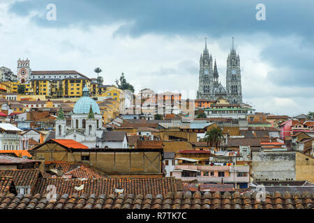 Basilique du Vœu National, Quito, Équateur, la province de Pichincha Banque D'Images