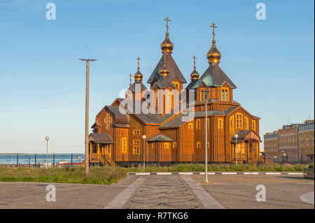 Cathédrale orthodoxe de la Sainte Trinité, Anadyr, de l'Armée de terre française Banque D'Images