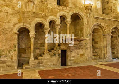 Réfectoire, monastère d'Alcobaça, UNESCO World Heritage Site, Alcobaça, Portugal Banque D'Images
