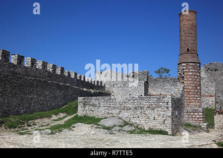 Ruines de la mosquée Rouge d'Berat Berat, Château Kalaja, Berat, Berat, Albanie Banque D'Images