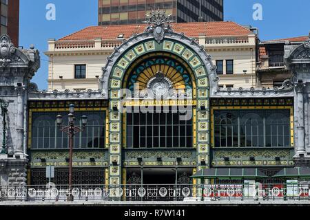 Espagne, Pays Basque, Province de Biscaye, Bilbao, La Concordia gare, ancien Santander gare construit en 1902 Banque D'Images