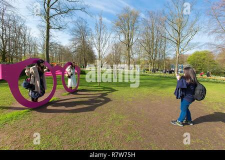 Pays-bas, le sud de la province de Hollande, lisse, les jardins de Keukenhof Banque D'Images