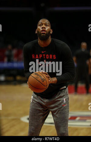 Los Angeles, CA, USA. Dec 11, 2018. Centre Toronto Raptors Greg Monroe # 15 avant les Toronto Raptors vs Los Angeles Clippers au Staples Center le 11 décembre 2018. (Photo par Jevone Moore) Credit : csm/Alamy Live News Banque D'Images