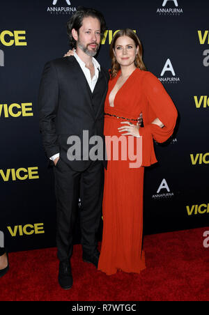 Beverly Hills, CA, USA. Dec 11, 2018. 11 Décembre 2018 - Los Angeles, Californie - Darren Le Gallo, Amy Adams . ''Vice'' Los Angeles Premiere tenue au Samuel Goldwyn Theater. Crédit photo : Birdie Thompson/AdMedia Crédit : Birdie Thompson/AdMedia/ZUMA/Alamy Fil Live News Banque D'Images