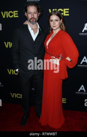 Los Angeles, Californie, USA. 11Th Dec 2018. Darren Le Gallo et acteur/actrice épouse Amy Adams arriver lors de la première mondiale de l'Annapurna Photos, Gary Sanchez Productions et Plan B Entertainment de "vice", tenue au Samuel Goldwyn Theater à l'Academy of Motion Picture Arts and Sciences, le 11 décembre 2018 à Beverly Hills, Los Angeles, Californie, États-Unis. (Photo par Xavier Collin/Image Crédit : Agence de Presse) L'agence de presse Image/Alamy Live News Banque D'Images