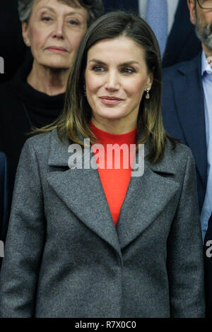 Madrid, Espagne. Dec 12, 2018. Reine Letizia d'Espagne participe à une réunion du conseil d'administration de la fondation d'aide contre la toxicomanie au Campus Repsol le 12 décembre 2018 à Madrid, Espagne. Credit : Jimmy Olsen/Media Espagne*** ***aucune perforation/Alamy Live News Banque D'Images