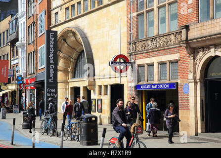 Whitechapel Art Gallery, un espace d'exposition populaire contemporaine, sur Whitechapel High Street, près de la station de métro Aldgate East, dans l'Est de Londres, UK Banque D'Images