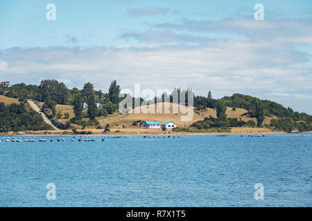 Baie de Quinchao - Ile de Chiloé, Chili Banque D'Images