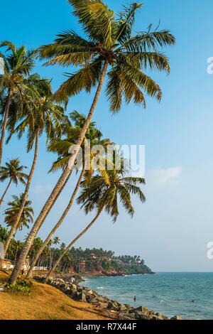 L'Inde, Etat du Kerala, Varkala, la côte nord Banque D'Images