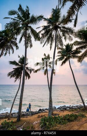 L'Inde, Etat du Kerala, Varkala, la côte nord Banque D'Images