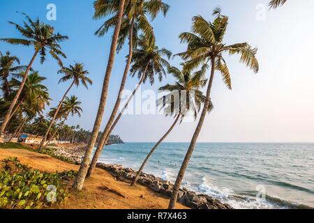 L'Inde, Etat du Kerala, Varkala, la côte nord Banque D'Images