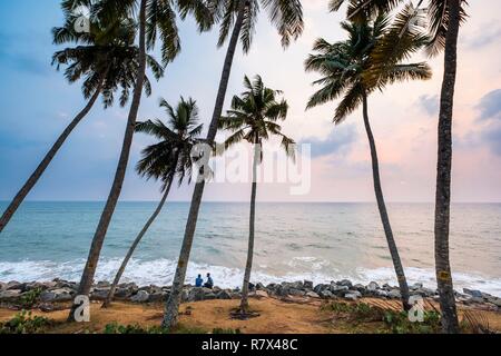 L'Inde, Etat du Kerala, Varkala, la côte nord Banque D'Images