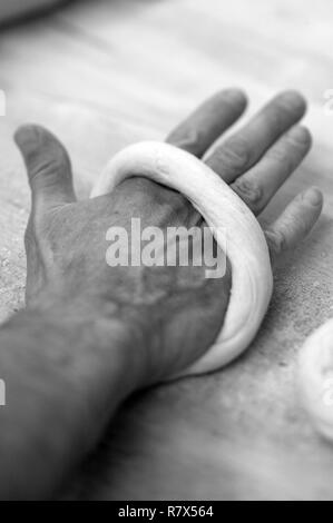 Canada, Québec, Montréal, faire des bagels à Fairmountbagel Banque D'Images