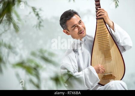 Hommes Artistes dans le pipa Banque D'Images
