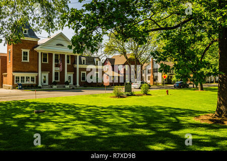 Village Green, rue Main   Sharon, Massachusetts, USA Banque D'Images