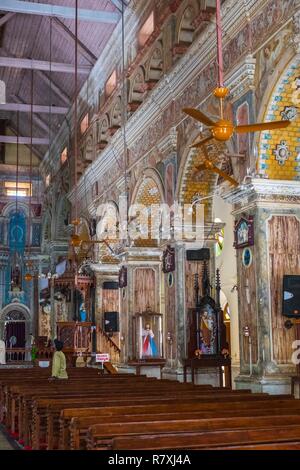 Inde, Etat du Kerala, Kochi (Cochin), ou fort Kochi (uo) District de Fort Cochin, Santa Cruz Cathedral Banque D'Images