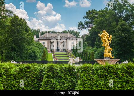 Organisation des Stateslaware, Wilmington, Nemours Estate, ancienne maison de l'industriel Alfred I. DuPont et de famille, jardins à la française, les Nemours Mansion et les jardins Banque D'Images