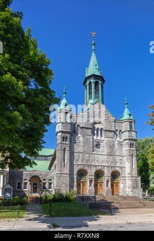 Canada, Québec, Montréal, le patrimoine religieux, Saint-Clément-de-Viauville Church Banque D'Images