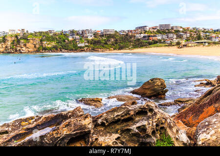 Au premier plan de la baie rocheuse d'eau douce, New South Wales, NSW, Australie Banque D'Images