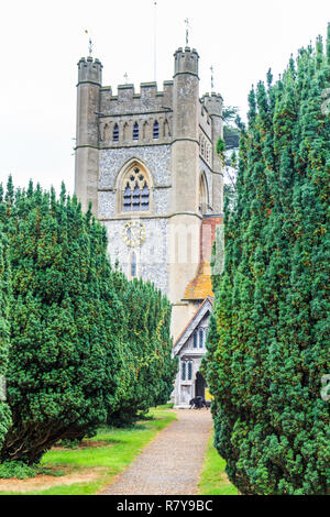 L'église St Mary vierge, 14ème siècle, Hambledon, Buckinghamshire, Angleterre Banque D'Images