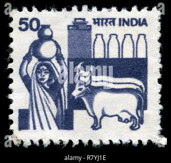 Timbre-poste de l'Inde dans l'Agriculture série émise en 1982 Banque D'Images