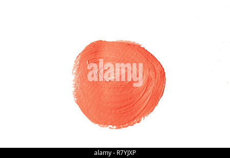 Éclaboussures de corail vivant isolé sur fond blanc. Banque D'Images