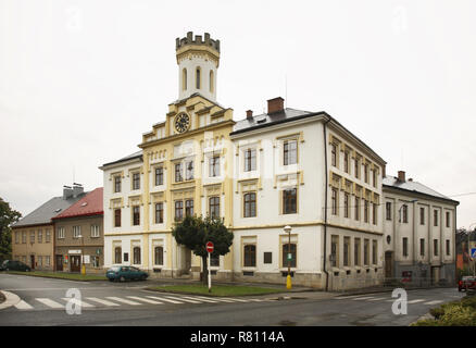 Maison de ville à Ceska Skalice. République tchèque Banque D'Images