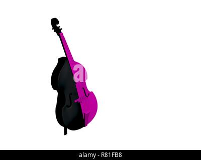 Guitare rendu 3D Banque D'Images