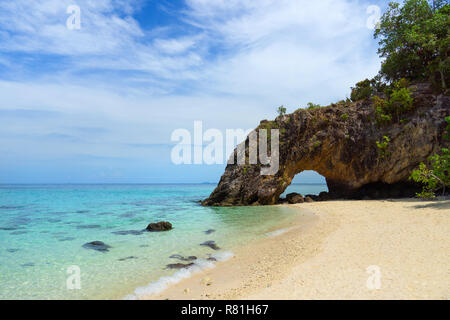Thaïlande voyage avec une vue magnifique sur la mer à l'île de Koh Khai Island, le Parc National de Tarutao, Ranong, Thaïlande. Banque D'Images
