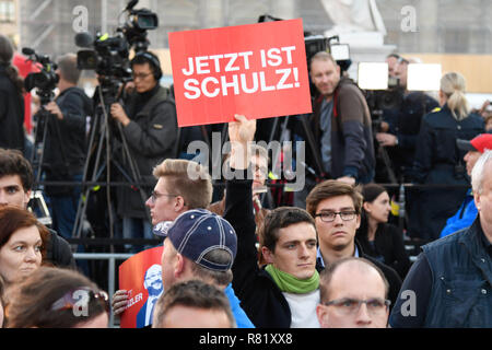 22 septembre 2017 meeting électoral du SPD s'est tenue à Berlin à Berlin Banque D'Images