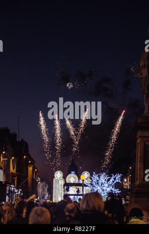 Les marchés de Noël d'Édimbourg en 2018. EDITORIAL d'Édimbourg. Edimbourg en hiver. Banque D'Images