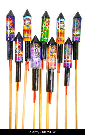 Divers artifices fusée Banque D'Images