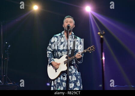 Kiev, Ukraine. Dec 11, 2018. Ancien membre de la bande de roche (5'nizza, chanteur ukrainien Sergei Babkin effectuant à Kiev. Crédit : Aleksandr Goussev/Pacific Press/Alamy Live News Banque D'Images