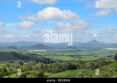 Le mont Longonot vu de Eburru Hill, Naivasha, Rift Valley Banque D'Images