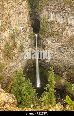 Spahats Falls dans le parc provincial Wells Gray, British Columbia, Canada. C'est quatrième plus grand parc de la Colombie-Britannique. Banque D'Images