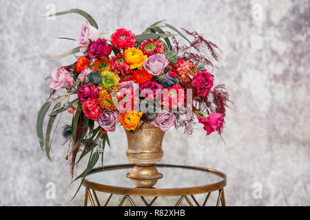 Close-up. Beau bouquet de fleurs fraîches. Banque D'Images