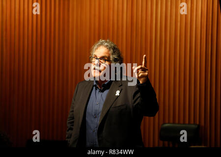 Madrid, Espagne. 12 Décembre, 2018. JOAN TARDA, administrateur de l'Esquerra républicaine de Catalogne pour le congrès de Barcelone. L'action des citoyens contre l'Impunité du franquisme (FICA QU) et l'Association de famille de favoriser Paterna (FAIP) au Congrès des députés de présenter leurs revendications et réclamer une protection pour les plus de 114 000 tués qui continuent dans les caniveaux et fosses communes le 12 déc 2018 à Madrid, Espagne Credit : Jesús Encarna/Alamy Live News Banque D'Images