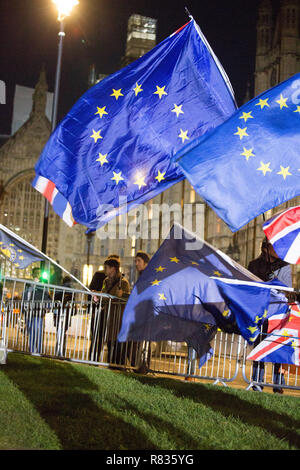 Londres, Royaume-Uni. 12 Décembre, 2018. Brexit manifestants devant les Chambres du Parlement , 12 Dec 2018 Crédit : George Cracknell Wright/Alamy Live News Banque D'Images