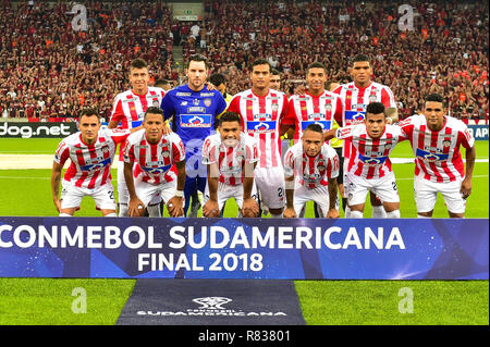 PR - Curitiba - 12/12/2018 - South American Cup 2018 - Atl tico-PR x Junior Junior Barranquilla Barranquilla - joueurs posent pour le match contre l'Atletico-PR à Arena da Baixada stade pour le championnat de la coupe d'Amérique du Sud 2018. Photo : Jason Silva / AGIF Banque D'Images