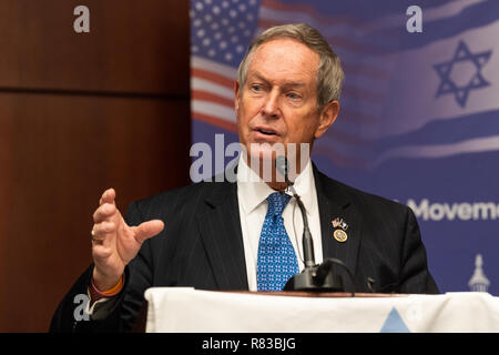 Washington DC, USA. 12Th Dec 2018. Représentant américain Joe Wilson (R-SC) à l'American Zionist Movement / AZM Washington Forum : renouveler l'engagement bipartite debout avec Israël et le Sionisme dans le Capitol Visitor Center à Washington, DC Le 12 décembre 2018. Crédit : Michael Brochstein/Alamy Live News Banque D'Images