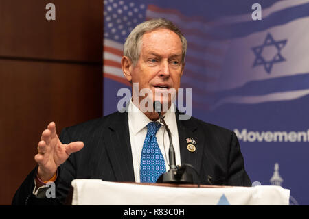 Représentant américain Joe Wilson (R-SC) à l'American Zionist Movement / AZM Washington Forum : renouveler l'engagement bipartite debout avec Israël et le Sionisme dans le Capitol Visitor Center à Washington, DC. Banque D'Images