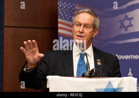 Représentant américain Joe Wilson (R-SC) à l'American Zionist Movement / AZM Washington Forum : renouveler l'engagement bipartite debout avec Israël et le Sionisme dans le Capitol Visitor Center à Washington, DC. Banque D'Images