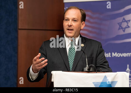 Représentant américain Lee Zeldin (R-NY) à l'American Zionist Movement / AZM Washington Forum : renouveler l'engagement bipartite debout avec Israël et le Sionisme dans le Capitol Visitor Center à Washington, DC. Banque D'Images