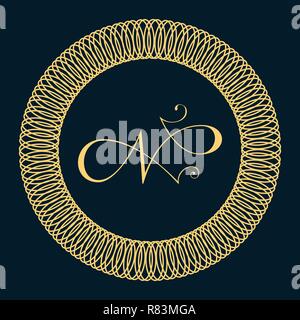 Monogramme classique design - lettre N Illustration de Vecteur