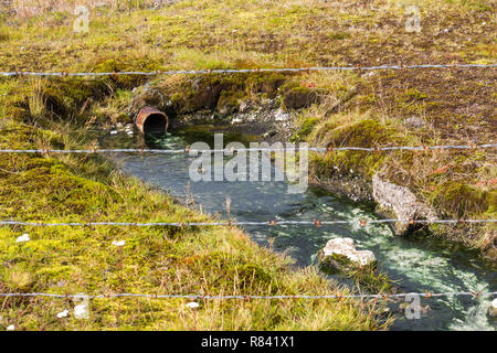 Sex thermic river en Islande Banque D'Images