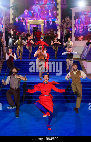 Atmosphère lors de la première européenne de Mary Poppins renvoie au Royal Albert Hall de Londres. ASSOCIATION DE PRESSE Photo. Photo date : mercredi 12 décembre 2018. Voir PA story SHOWBIZ Poppins. Crédit photo doit se lire : Matt Crossick/PA Wire Banque D'Images